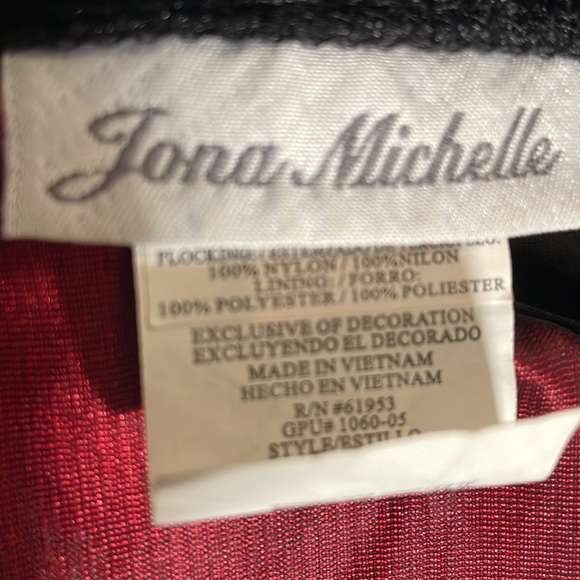 Jona Michelle holiday dress red black size 5 - Picture 5 of 5